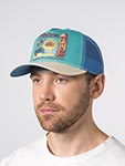 Бейсболка STETSON арт. 7741165 TRUCKER CAP MAHALO (голубой / кремовый)